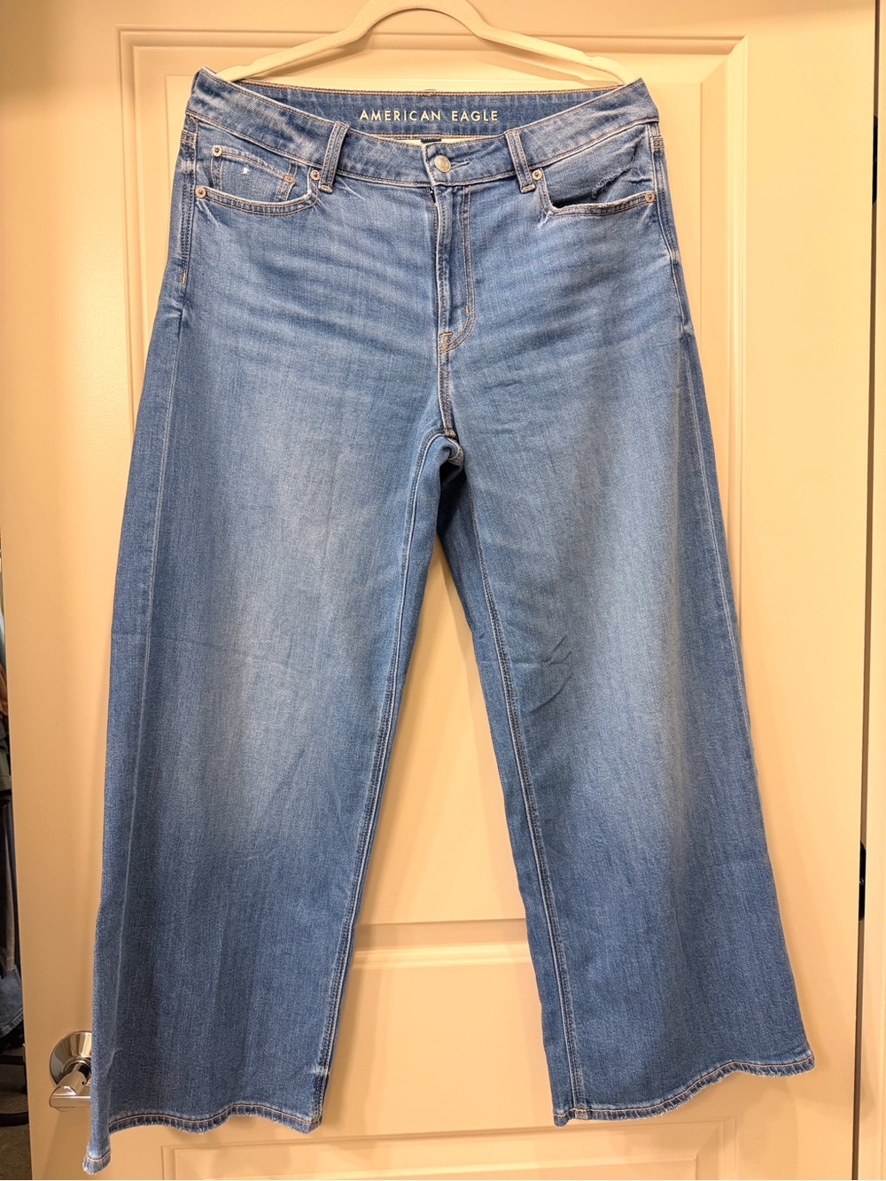 American Eagle Outfitters Light Blue Wide Leg Jeans